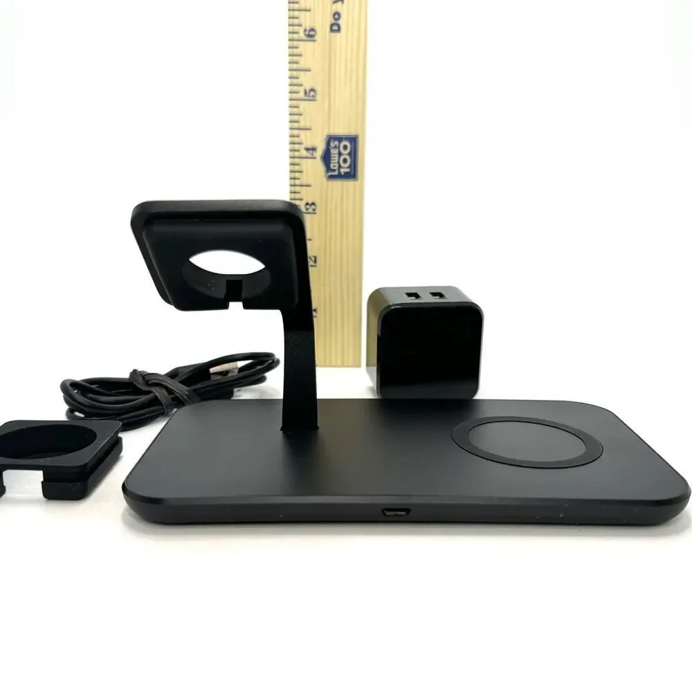Onn ONA19WIT704 5W Wireless Watch and Phone Charging Stand Black